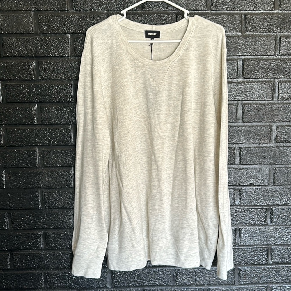NWT Monrow Supersoft Crew Neck Sweatshirt Size 2X